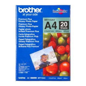Papel inkjet transfer y especial PAPEL INKJET BROTHER TERMICO FOTO A4 260g 20h  GLOSSY