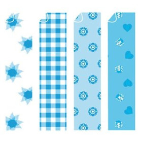 Papel origami PAPEL para ORIGAMI NIEFENVER 20x20 cm. AZUL-2 SOBRE de 20 hojas