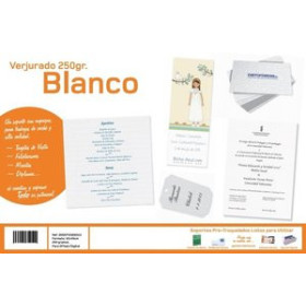 Papel verjurado y alta gama PAPEL VERJURADO 32x45 cm YOSAN 250g BLANCO BRILLANTE