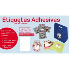 Papel inkjet transfer y especial PAPEL YOSAN CARTULINA GRAFICA 230gr ETIQUETAS AUTOADHESIVAS TROQUELADAS 32x45cm