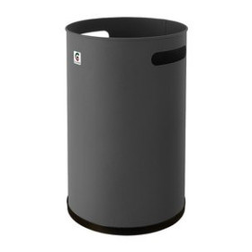 Papeleras metálicas PAPELERA METALICA CILINDRO P-10 21.5 Ø GRAFITO