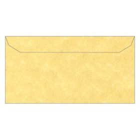 Sobres de alta gama PAQUETE de  5 SOBRES APLI 110x220  95g PERGAMINO DORADO