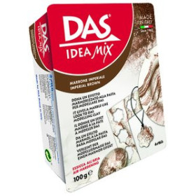 Arcilla y pasta endurecible PASTA MODELAR DAS IDEA MIX Marron Imperial Pastilla 100 g.