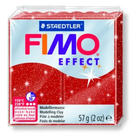 Fimo ® PASTA MODELAR FIMO EFFECT ROJO PURPURINA 57 GR.