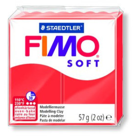 Fimo ® PASTA MODELAR FIMO SOFT ROJO INDIAN 57 GR.
