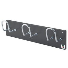 Percheros de pared PERCHERO PARED CLINDRO H-13 3 COLGADORES GRAFITO
