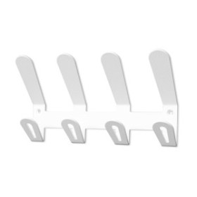 Percheros de pared PERCHERO PARED EC/02 4 COLGADORES COLOR BLANCO