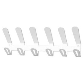Percheros de pared PERCHERO PARED EC/02 6 COLGADORES COLOR BLANCO