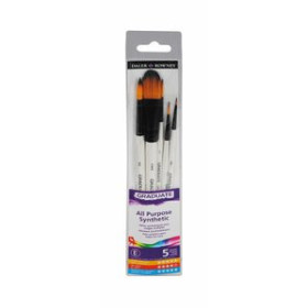 Pinceles y accesorios de pintura PINCEL DALER ROWNEY GRADUATE ACUARELA  MANGO CORTO BLISTER DE 5