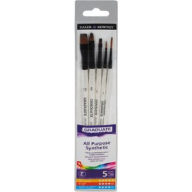 Pinceles y accesorios de pintura PINCEL DALER ROWNEY GRADUATE CLASSIC MANGO CORTO BLISTER DE 5