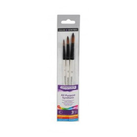 Pinceles y accesorios de pintura PINCEL DALER ROWNEY GRADUATE REDONDO MANGO CORTO BLISTER DE 3