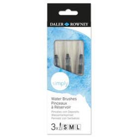 Pinceles y accesorios de pintura PINCEL DALER ROWNEY SIMPLY ACUARELA SET de 3