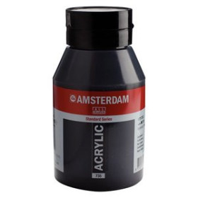 Pinturas acrílicas PINTURA ACRILICA AMSTERDAM 1000 ml (bote) NEGRO OXIDO