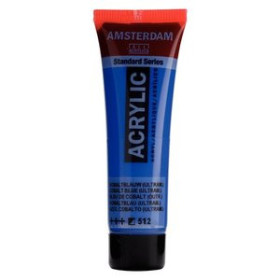 Pinturas acrílicas PINTURA ACRILICA AMSTERDAM 20 ml (tubo) AZUL COBALTO (ULTRAMARINO)