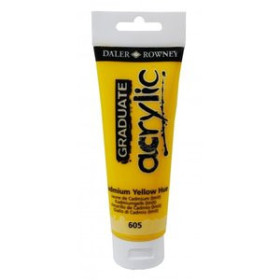 Pinturas acrílicas PINTURA ACRILICA DALER ROWNEY GRADUATE 120 ml (tubo) AMARILLO CADMIUM
