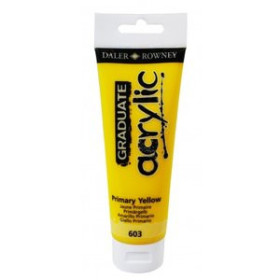 Pinturas acrílicas PINTURA ACRILICA DALER ROWNEY GRADUATE 120 ml (tubo) AMARILLO PRIMARIO