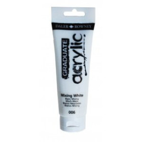 Pinturas acrílicas PINTURA ACRILICA DALER ROWNEY GRADUATE 120 ml (tubo) MIXING BLANCO