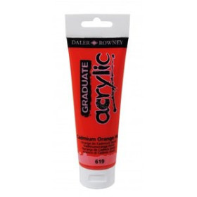 Pinturas acrílicas PINTURA ACRILICA DALER ROWNEY GRADUATE 120 ml (tubo) NARANJA CADMIUM