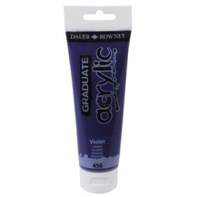 Pinturas acrílicas PINTURA ACRILICA DALER ROWNEY GRADUATE 120 ml (tubo) VIOLETA