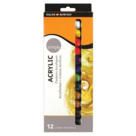 Pinturas acrílicas PINTURA ACRILICA DALER ROWNEY 12 ml (bote) ESTUCHE DE 12