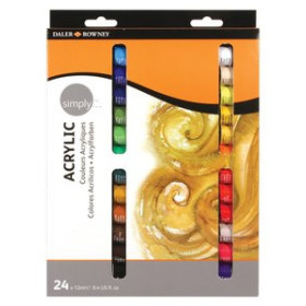 Pinturas acrílicas PINTURA ACRILICA DALER ROWNEY 12 ml (bote) ESTUCHE DE 24