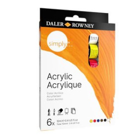 Pinturas acrílicas PINTURA ACRILICA DALER ROWNEY 12 ml (bote) ESTUCHE DE 6