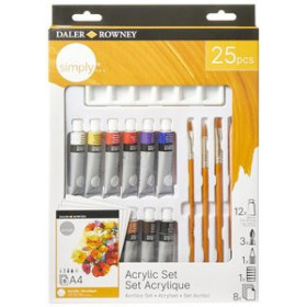 Pinturas acrílicas PINTURA ACRILICA DALER ROWNEY 12 ml (Tubo) SET de 25