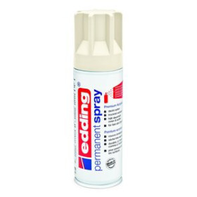 Pinturas acrílicas PINTURA ACRILICA EDDING PERMANENT SPRAY 200 ml BLANCO CREMA MATE
