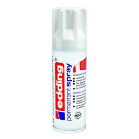 Pinturas acrílicas PINTURA ACRILICA EDDING PERMANENT SPRAY 200 ml BLANCO TRAFICO BRILLO