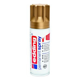 Pinturas acrílicas PINTURA ACRILICA EDDING PERMANENT SPRAY 200 ml ORO RICO MATE