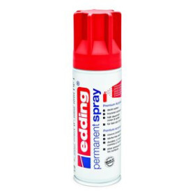Pinturas acrílicas PINTURA ACRILICA EDDING PERMANENT SPRAY 200 ml ROJO TRAFICO MATE