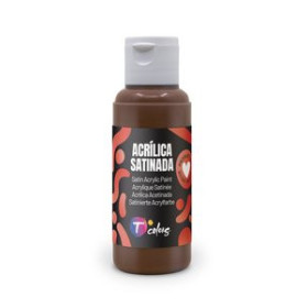 Pinturas acrílicas PINTURA ACRILICA TCOLORS 80 ml (botella) MARRON