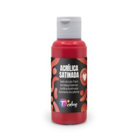 Pinturas acrílicas PINTURA ACRILICA TCOLORS 80 ml (botella) ROJO