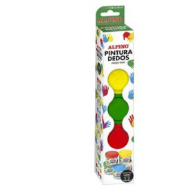 Pinturas de dedos PINTURA de DEDOS ALPINO 40ml ESTUCHE DE 5