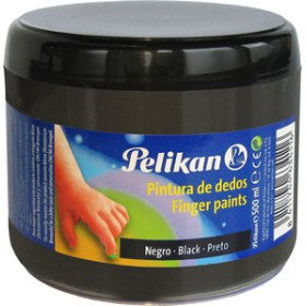 Pinturas de dedos PINTURA de DEDOS PELIKAN 500 ml (bote) Nº11 NEGRO