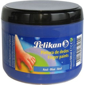 Pinturas de dedos PINTURA de DEDOS PELIKAN 500 ml (bote) Nº110 AZUL CELESTE