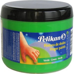 Pinturas de dedos PINTURA de DEDOS PELIKAN 500 ml (bote) Nº155 VERDE AMARILLENTO