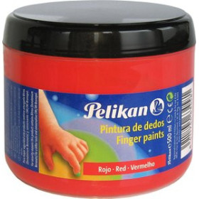 Pinturas de dedos PINTURA de DEDOS PELIKAN 500 ml (bote) Nº58 BERMELLON