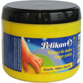 Pinturas de dedos PINTURA de DEDOS PELIKAN 500 ml (bote) Nº59A AMARILLO