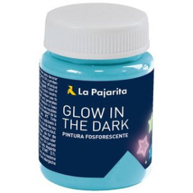 Pinturas base látex PINTURA LATEX LA PAJARITA FOSFORESCENTE 75 ml (bote) AZUL