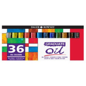 Pinturas óleo PINTURA OLEO DALER ROWNEY GRADUATE OIL 22 ml (tubo) ESTUCHE DE 36