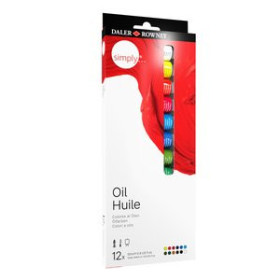 Pinturas óleo PINTURA OLEO DALER ROWNEY SIMPLY OIL 12 ml (tubo) ESTUCHE DE 12