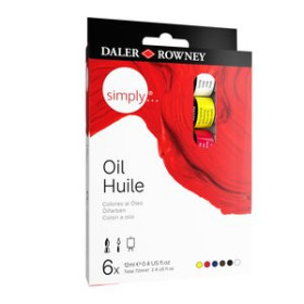 Pinturas óleo PINTURA OLEO DALER ROWNEY SIMPLY OIL 12 ml (tubo) ESTUCHE DE 6
