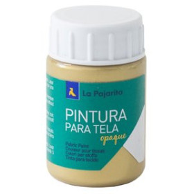 Pinturas para tela PINTURA para TELA LA PAJARITA 35 ml OPACA METALIZADA ORO REAL TOM-14