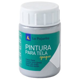 Pinturas para tela PINTURA para TELA LA PAJARITA 35 ml OPACA METALIZADA PLATA TOM-2