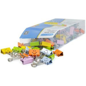 Pinzas (pala abatible y pala fija) PINZA PALA ABATIBLE RAPESCO COLORES SURTIDOS 19 mm. CAJA de 80