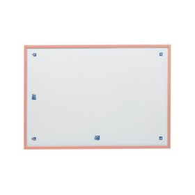 Pizarras blancas PIZARRA BLANCA MAGNETICA OXFORD A3 SCRIBZEE MARCO COLOR PASTEL NARANJA (Incluye 3 rotuladores con borrador