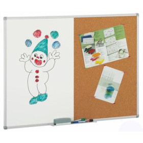 Pizarras mixtas PIZARRA DOBLE USO 122x183 CORCHO+BLANCO