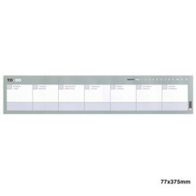 Calendarios murales y sobremesa PLANIFICADOR MIQUELRIUS TO-DO PERPETUO 77x375 SEMANAL HORIZONTAL