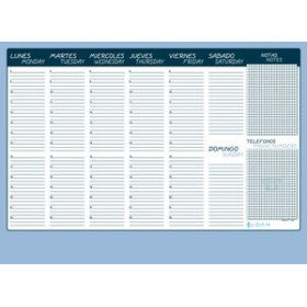 Calendarios murales y sobremesa PLANNING LOAN SOBREMESA SEMANAL 44x32